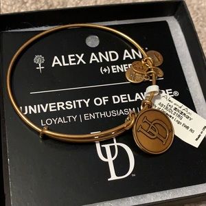 University of Delaware Gold Alex and Ani Bracelet